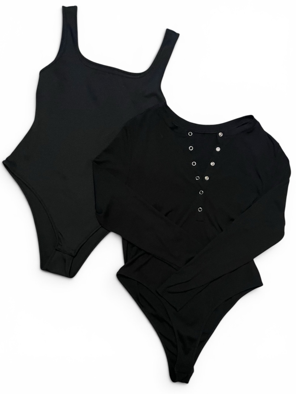 NWOT SHEIN CURVE bundle of 2 black bodysuits size 1XL new without tags